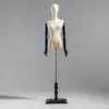 ¡Guau! Tienda de Ropa Modelo Personalizado Maniquí de Ventana de Ropa Femenina de Media Longitud Accesorios Muñeca Artificial Modelo Soporte de Exhibición Vestido de Novia