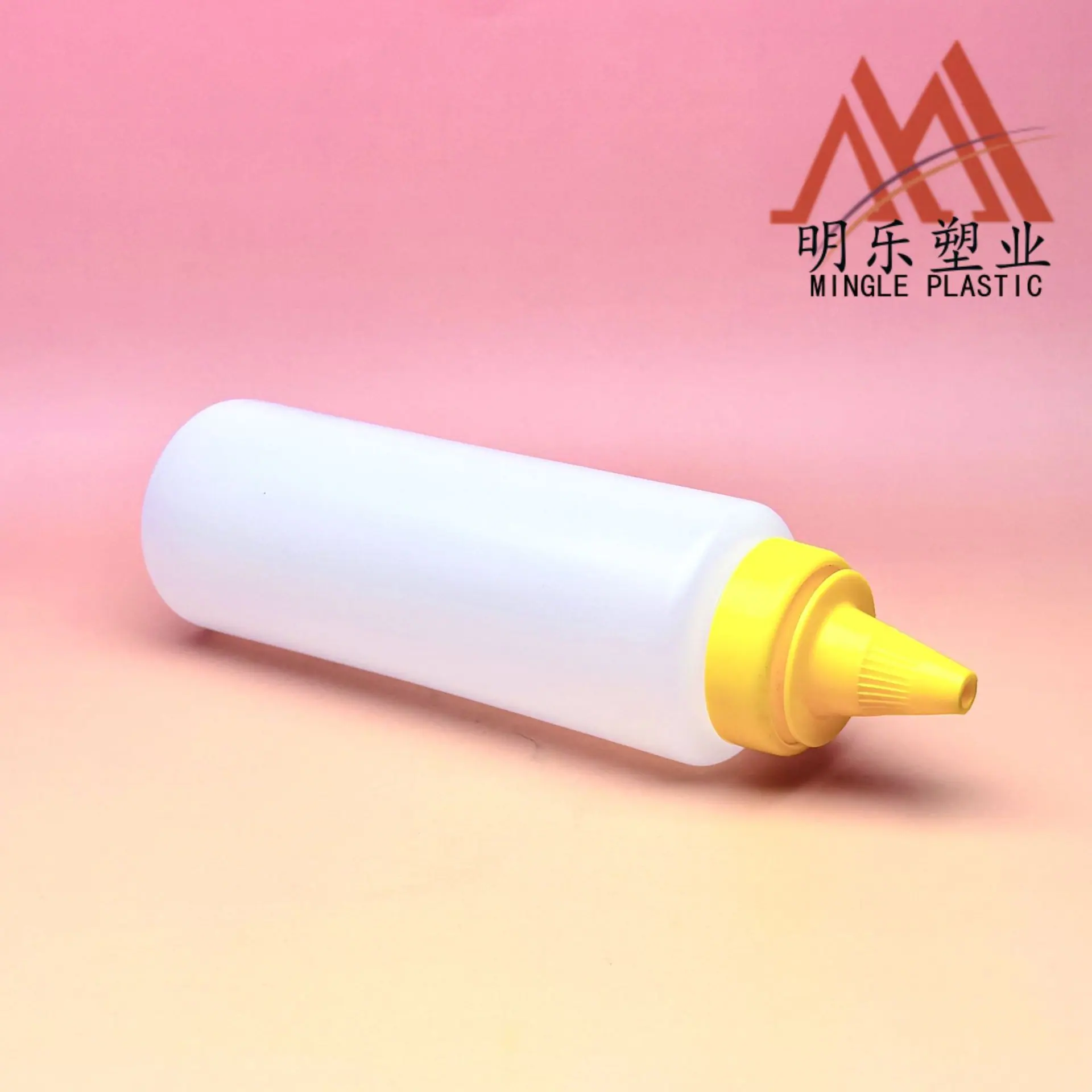 500ML直筒圆广口HDPE新黄盖瓶(38-400)-03