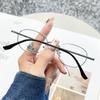 Gafas ultraligeras de montura grande con sensación de alto nivel para miopía de mujer con potencia ajustable, montura de gafas de temperamento poligonal simple para hombre nueva