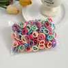 Diademas elásticas para niños, gomas para el pelo, anillos para el cabello, accesorios para el cabello para niñas, alta elasticidad, colores de caramelo, estilo coreano