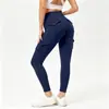 Moda europea y americana transfronteriza versátil multi-bolsillo costuras de herramientas elástico cintura alta cadera ajustada pantalones deportivos fitness yoga