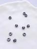 14K cor de ouro incrustado zircão grande buraco contas barril contas arma preto contas de transferência diy artesanal colar pulseira acessórios