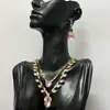 Accesorios Europeos y Americanos Sencillos de Pedrería para Vestidos de Banquete de Boda Nupcial Collar de Clavícula Completo de Diamante de Lujo Ligero