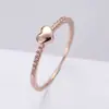 Deseo AliExpress Amazon joyería transfronteriza al por mayor anillo de circón amor chapado color oro real joyería que conserva el color