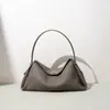 Bolso de Cuero Genuino Estilo Coreano para Mujer 2026, Bolso de Cuero Suave de Moda Tipo Dumpling, Lujo Ligero, Bolso Cruzado Casual Simple y Versátil al por Mayor
