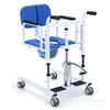 Silla Elevadora Multifuncional para Cuidado de Ancianos Paralíticos Postrados en Cama, Carrito Elevador Hidráulico y Silla para Baño