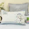 Gasa de Dibujos Animados Botón Oculto Funda de Almohada Lavable para Adultos Dibujos Animados Algodón Puro Espesado Lujo Ligero Simple Todo Algodón Alta Gama Uso Doméstico Suave