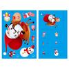 Nuevas Pegatinas Electrostáticas de Copo de Nieve de Papá Noel Pegatinas para Ventana Sin Pegamento Pegatinas para Vidrio Suministros para Decoración de Ventanas Pegatinas de Navidad