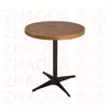 Mesa Cuadrada de Color Nogal para Uso Doméstico, Mesa de Comedor para Uso Comercial, Mesa de Comedor de Madera Maciza para Restaurantes, Mesa de Comedor de Pizarra para Restaurantes de Comida Rápida