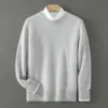 Baicai Rong 2026 Otoño/Invierno Nuevo de Primera Línea Listo para Usar 100% Lana Hombres Holgado Cuello Redondo Casual Prendas de Punto Base