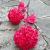 Nueva hortensia de madera de imitación 2 Bola de nieve cebolla boda camino plomo decoración suave flores falsas al por mayor