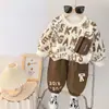 2026 Nuevo Conjunto de Ropa de Otoño para Niños Niños Sudadera con Bolsillo con Cremallera Conjunto Elegante de Dos Piezas Niños Bebé