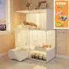 Vila de Gato com Banheiro Integrado Gaiola para Gato Casa de Luxo para Gatos Um Quarto Uma Sala de Estar Um Banheiro Espaço Interno Super Grande Livre para Uso Doméstico