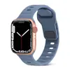 [Oferta Especial] Adecuado para Apple Watch Hebilla Cuadrada Negra Correa de Silicona para Reloj Serie