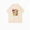 Camiseta de Manga Corta con Diseño de Dibujos Animados de Nicho Nuevo de Verano Shin-Chan Camiseta Casual Holgada Versátil de Manga Corta para Mujer