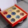 Taza de Té de Cerámica Esmaltada para Hornear, Taza para Té, Taza de Degustación de Té para Mujeres con Acabado de Alta Gama, Artesanía Esmaltada en Horno, Regalo de Negocio