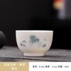 Taza de Té de Jade Graso de Oveja Dehua Reunión en Casa Taza de Té Guofeng Cerámica Taza de Té Simple Estilo Chino Taza Pequeña para Invitados Taza de Té