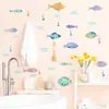 Novo LD63009 desenhos animados pintado peixe padrão de água jardim de infância jardim de infância banheiro decoração casa adesivos de parede de PVC