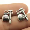 18X12mm 2g Plata Antigua Accesorios para Joyería de Exportación Venta al por Mayor Artículos de Uso Diario Colgante de Jeringa