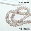 [Rose Manor] Pulsera de cuentas esmaltadas, hecha a mano, joyería DIY, flores de cuentas, polvo brillante, superficie cortada, cuentas de ábaco