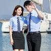 Camisas Profesionales 2023 para Hombres y Mujeres, Manga Corta Khmer Tienda 4S Bienes Raíces Seguros Ventas Ropa de Trabajo Hotelera Camisas