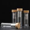 Copo de Vidro Borossilicato de Alta Qualidade de Camada Dupla com Filtro para Separação de Chá e Água, Fundo Espesso, Copo para Preparo de Chá Masculino, Folhas de Chá Personalizáveis