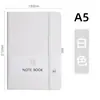 A6a5 cor pulseira elástica caderno portátil atacado estudante memo couro sensível à pele caderno de bolso portátil