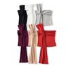 Ap25332-25 Nuevo Estilo de Verano Estilo Europeo y Americano Sexy Sexy de Un Hombro con Cinta Ajustado Chaleco Básico Tubo