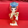 Imán de Nevera de Personaje de Ópera de Metal Maquillaje Facial de la Ópera de Pekín Imán de Souvenir Cultural y Creativo Mu Guiying Guan Yu Yang Guifei Succión Magnética