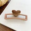 Pinza para el Cabello Cuadrada con Forma de Corazón Grande Dulce, Pinza para el Cabello Linda con un Toque de Lujo, Pasador, Accesorio para el Cabello, Venta al por Mayor