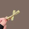Pinza para el Cabello de Cristal con Zirconia y Lazo Estilo Lujo Ligero para Mujer, Pinza Simple y Elegante para Flequillo Lateral para Niñas, Pinza de Pato Estilo Hada