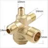 Válvula de retención para compresor de aire válvula de retención neumática accesorios para bomba de aire válvula de retención de presión unión de codo completa de tres vías