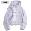 Ropa de Protección Solar de Plátano UPF50+ para Mujer Primavera Verano Transpirable Secado Rápido Protección UV Estilo Corto Cintura Ceñida Ropa de Protección Solar Hielo Seda Sensación Refrescante