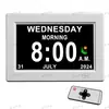 Nuevo 8 pulgadas 16:9 reloj inteligente despertador electrónico 12 juegos de despertador recordatorio de medicamentos IPS HD reloj electrónico de 4 colores