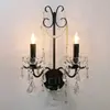 [Transfronteiriço] Luminária em Forma de Galho Estilo Europeu Villa Prédio Alto Estilo Americano Luminárias Elegante Vela Cristal Clássico Retrô Lustre para Sala de Estar