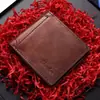 Cartera Hombre Nueva Corta Simple 80% de descuento Cartera con Múltiples Ranuras para Tarjetas Portatarjeta de Licencia de Conducir Integrado Cartera Delgada