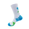 Calcetines Profesionales de Baloncesto para Hombre con Suela de Toalla de Color Contrastante, Calcetines Deportivos de Élite Gruesos que Absorben los Golpes y de Caña Alta, Secado Rápido y Antideslizantes Transfronterizos