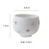 Francês Vintage Floral Cerâmica Café Copo e Pires Roxo Coração da Menina Bonito Chá da Tarde Tableware terno presente para meninas