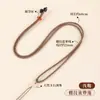 Corda para pingente de colar trançada puramente feita à mão DIY cordão de pescoço semiacabado para âmbar, jade e outros pingentes