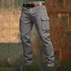 Talla Extra 100% Europeo y Americano Transfronterizo Amazon Tácticos Multibolsillos Exteriores para Hombre Pantalones Cargo Moda Casual Pantalones Largos