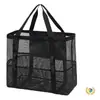 Bolsa de Praia Transfronteiriça, Sapatos, Roupa de Banho, Bolsa de Armazenamento para Viagem à Beira-Mar, Bolsa de Ombro de Malha Multifuncional, Bolsa Portátil para Natação