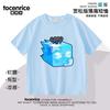 Camiseta de manga corta con estampado de leopardo de frutas del juego Blox Fruits, ropa de verano para niños, top de media manga para niños, moda