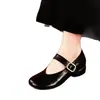 Zapatos planos retro de cuero suave estilo francés populares para mujer, nueva colección 2026, planos de otoño de punta fina, zapatos Mary Jane de suela blanda para mujer
