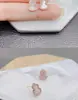 Brincos de Cabaça Kirin de Alto Padrão Banhados a Ouro Rosa 18K Incrustados com Diamantes e Ágata Vermelha Brilho Leve Venda Direta da Fábrica