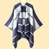 Novo Cachecol Xale Manto Quente Feminino Outono Inverno Exportação Simples Grande Jacquard Horizontal Manto Cobertor Quente de Escritório
