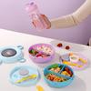 Divisor de Caja de Frutas de Acero Inoxidable 304 Divisor de Lonchera para Ensalada Divisor de Lonchera Sellada para Niños Caja de Picnic