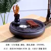 Juego de Té Kung Fu de Arcilla Púrpura con Tetera, Tazas de Té, Bandeja de Té, Juego de Té de Cerámica, Cuenco Redondo para Lavar el Té, Almacenamiento de Agua, Jia Shi Hua