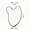 Cuchillo de fascia de acero inoxidable en stock, palillo para acupuntos, raspador facial, palillo de masaje en forma de corazón, especializado para hombros y cuello, para relajación de todo el cuerpo