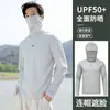 Ropa de Protección Solar con Máscara Colgante para Orejas de Verano Mejorada, Ropa de Pesca, Ropa de Ciclismo, Ropa Deportiva para Exteriores de Secado Rápido Transpirable para Señuelo