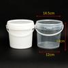 Cubo pequeño de plástico de grado alimenticio, cubo de plástico transparente engrosado con tapa, cubo para té con leche, cubo para embalaje de langosta, cubo para yogur